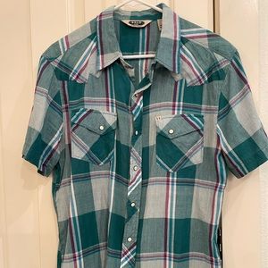 Salt Valley Western Wear Pearl Snap, Size L